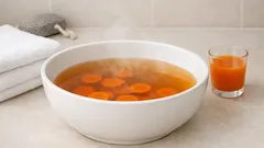 Karotten-Fußbad gegen Hornhaut: so werden Fersen in 15 Minuten spürbar weicher