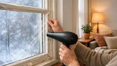 Der 2-Euro-Trick gegen Zugluft: Fenster mit Folie schnell besser dämmen