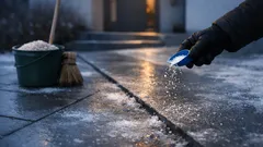 Streusalz richtig dosieren: mit diesen 5 Schritten wird der Gehweg schnell wieder sicher