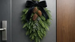 Weihnachten 2025: so gelingt dir die moderne Türdeko als vertikaler Evergreen-swag