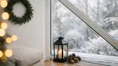 Terrassentür im Winter dekorieren: 7 Ideen, die sofort gemütlich wirken