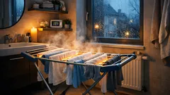 Lidl bringt faltbaren Trockenhelfer: Wäsche im Winter schneller trocknen und Platz sparen