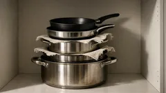 Alte Küchentücher upcyclen: So machst du Pfannenschoner gegen Kratzer