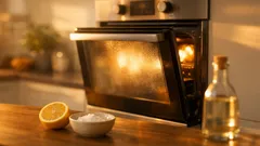 Backofenglas reinigen ohne Kratzer: Mit Natron, Essig und Zitrone wieder glasklar