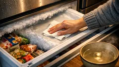 Eis im Gefrierfach? So taust du schnell ab und verhinderst neue Frostschichten